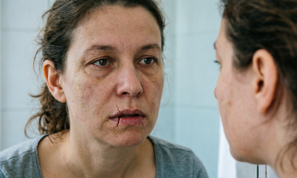 Женщина с авитаминозом