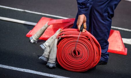Пожарный рукав с брандспойтом
