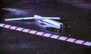 Уничтоженный беспилотник.