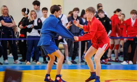 Самбисты на ковре