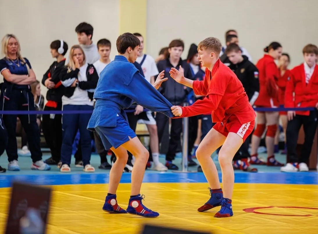 Самбисты на ковре