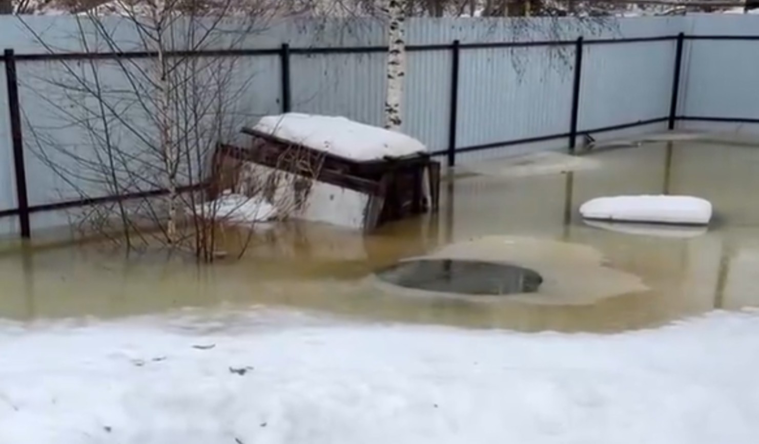 Затопление участка в Боровичах