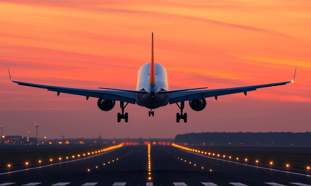 взлёт самолёта