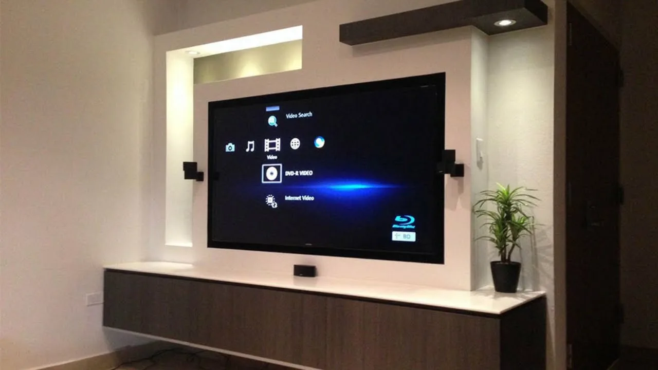 Телевизор на стене