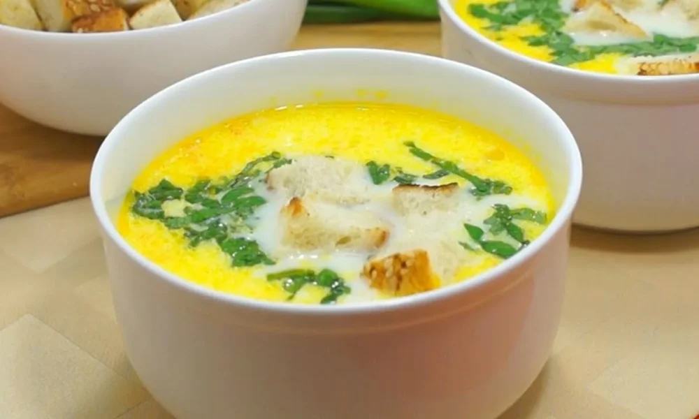 суп с сыром и сливками