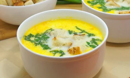 суп с сыром и сливками