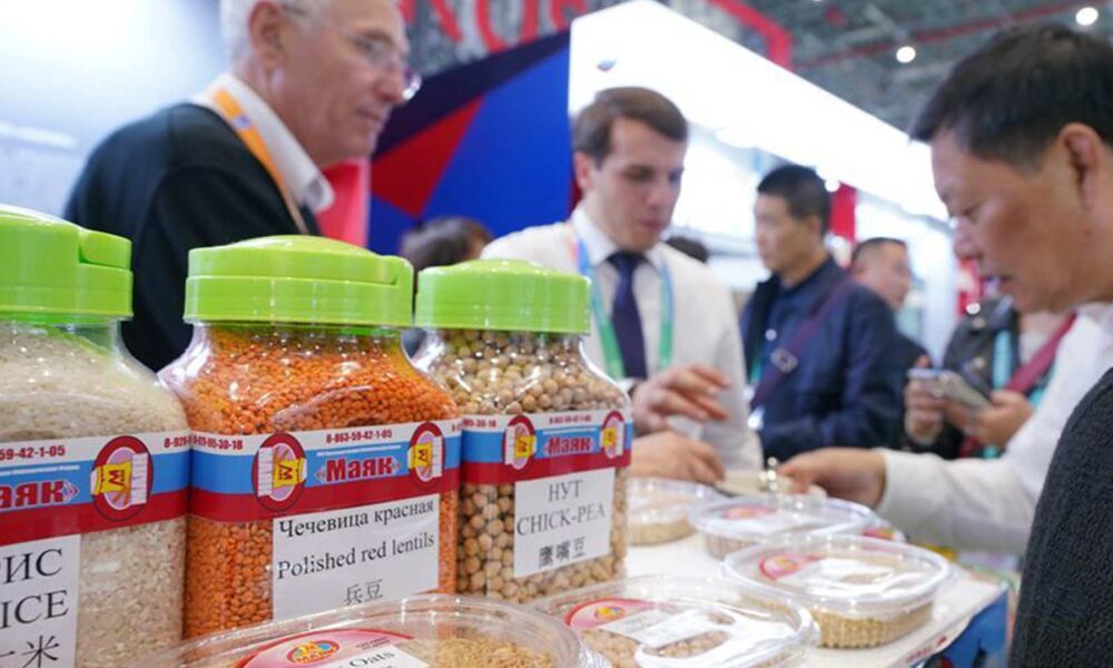 российские продукты в Китае