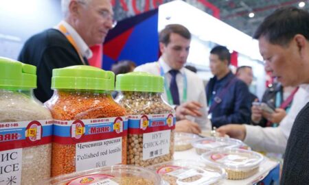 российские продукты в Китае