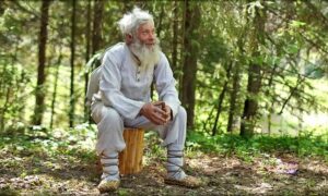 Дед в лаптях