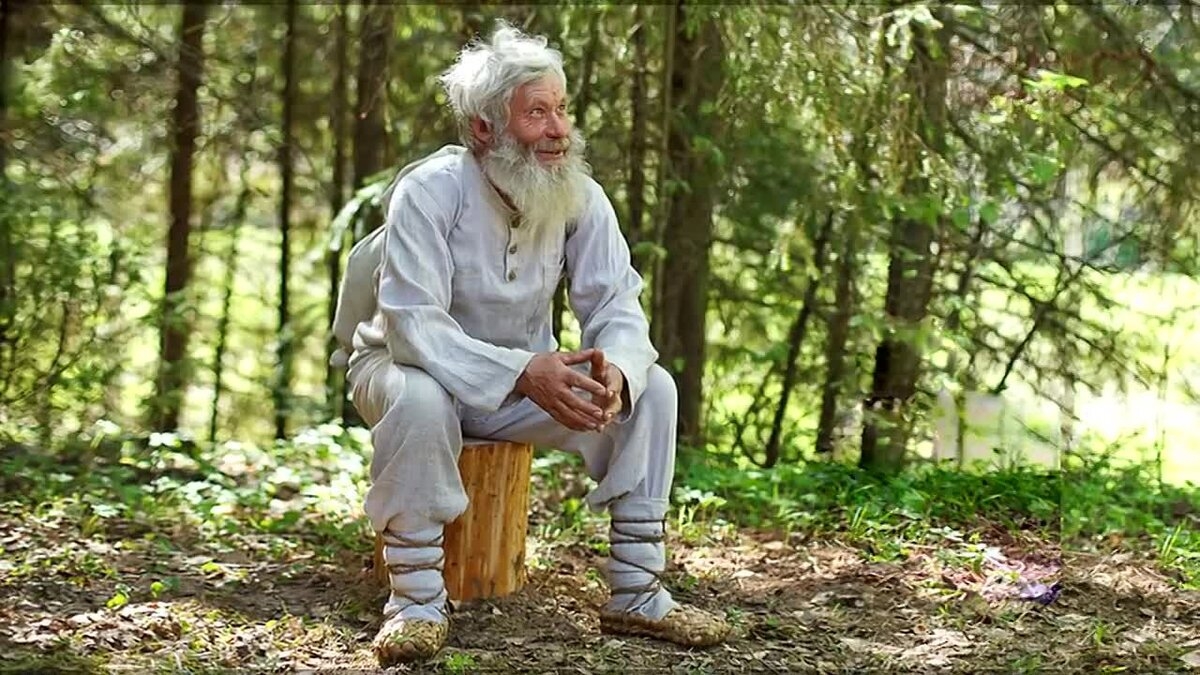 Дед в лаптях