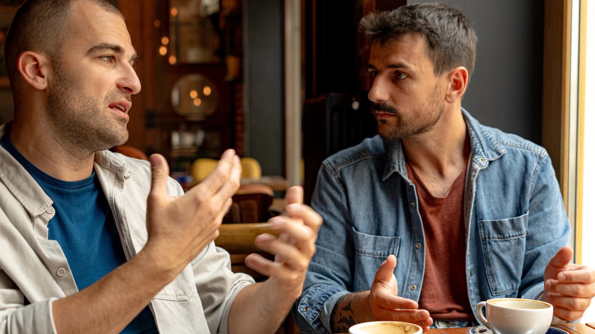 разговор двух людей