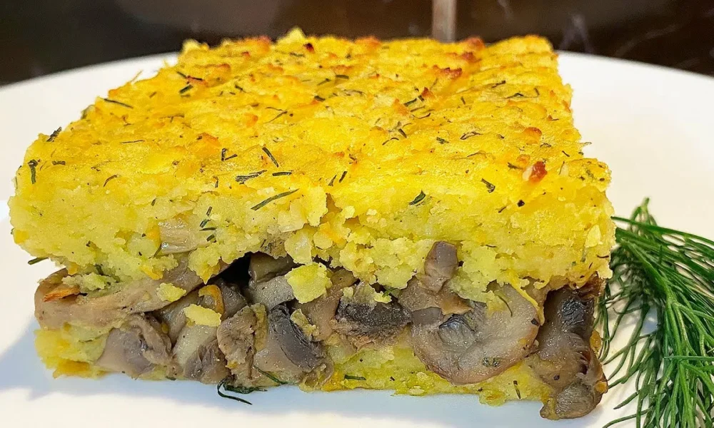 Картофельная запеканка с грибами