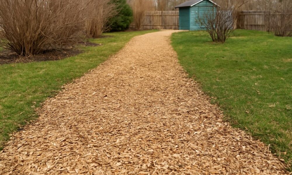 дорожка из древесных опилок