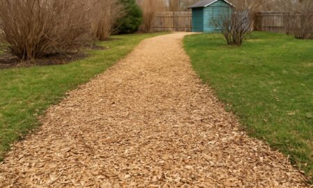 дорожка из древесных опилок