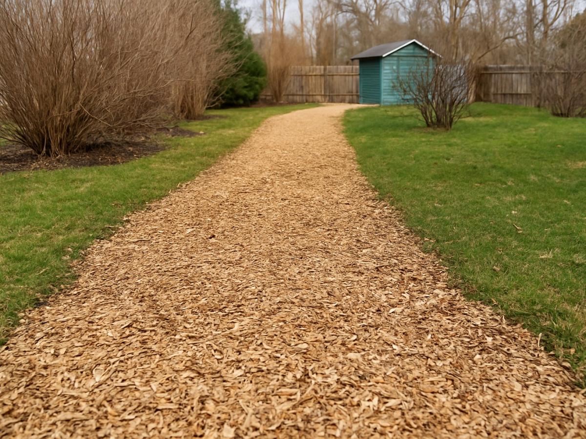 дорожка из древесных опилок