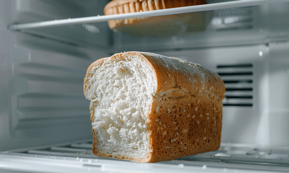 хлеб в морозилке
