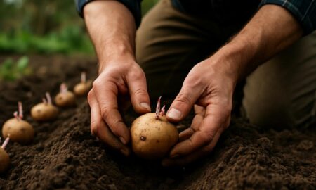 посадка картофеля