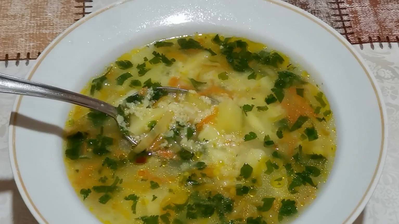 Пшенный суп