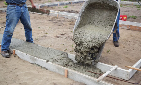 заливка бетона