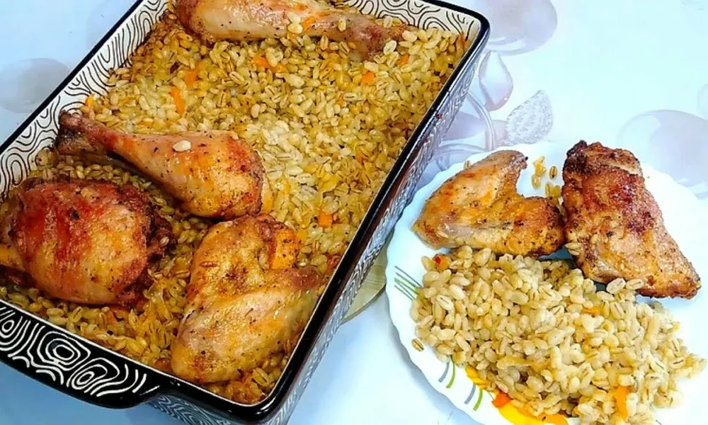 Перловка с курицей