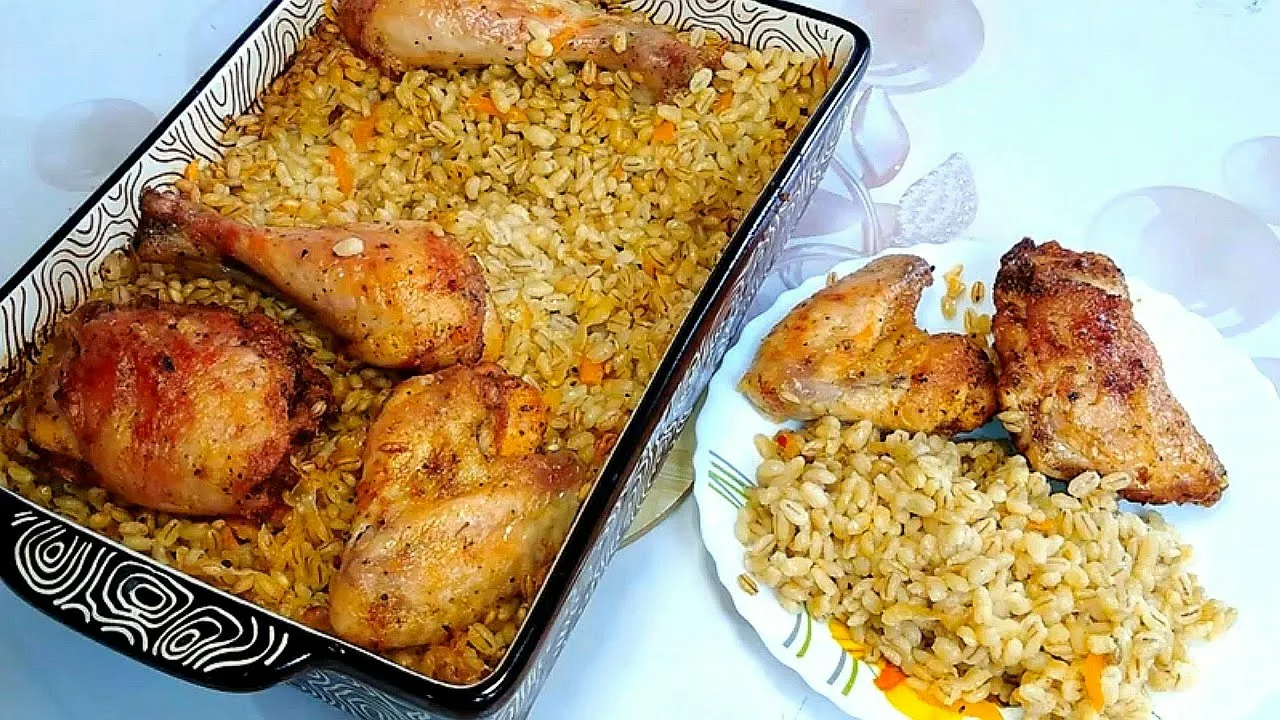 Перловка с курицей