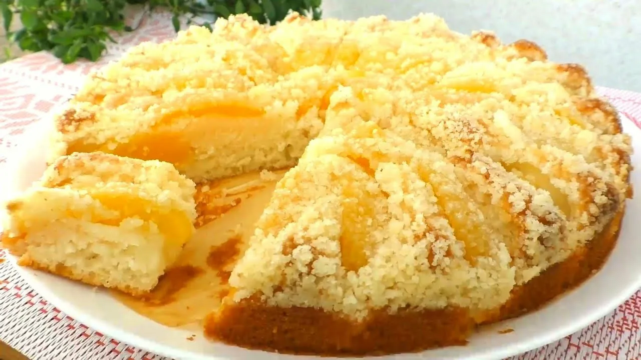 персиковый пирог