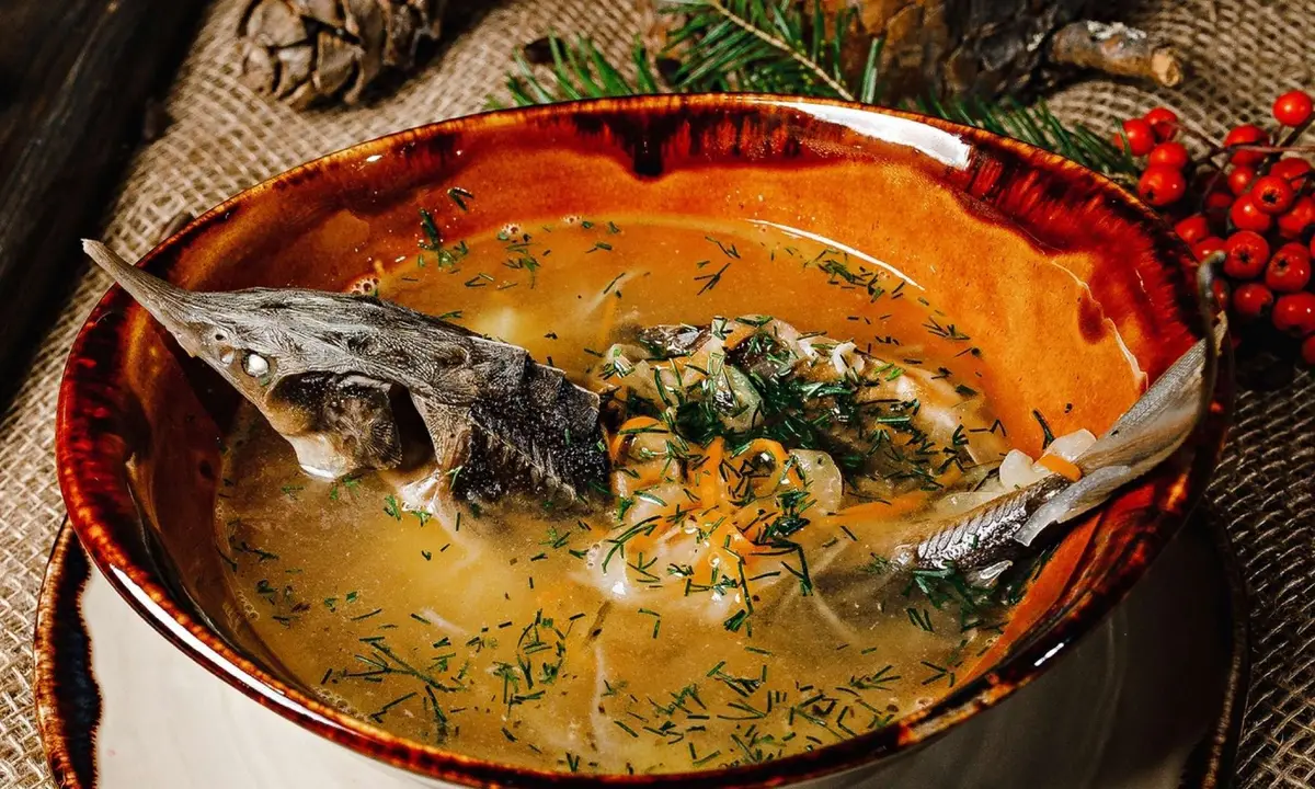 Уха из стерляди