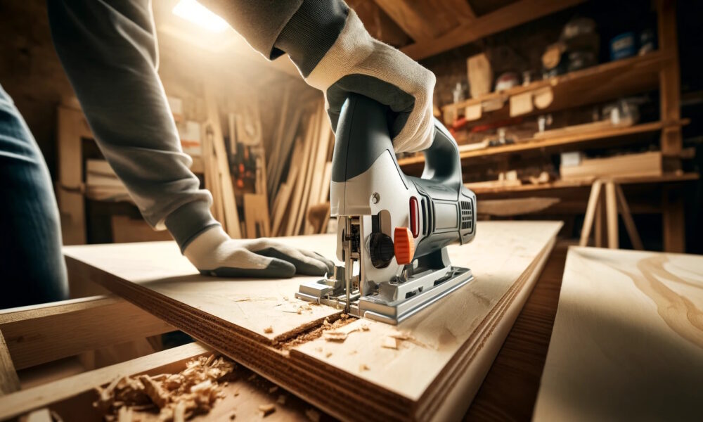 разрезание фанеры