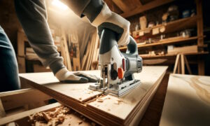 разрезание фанеры