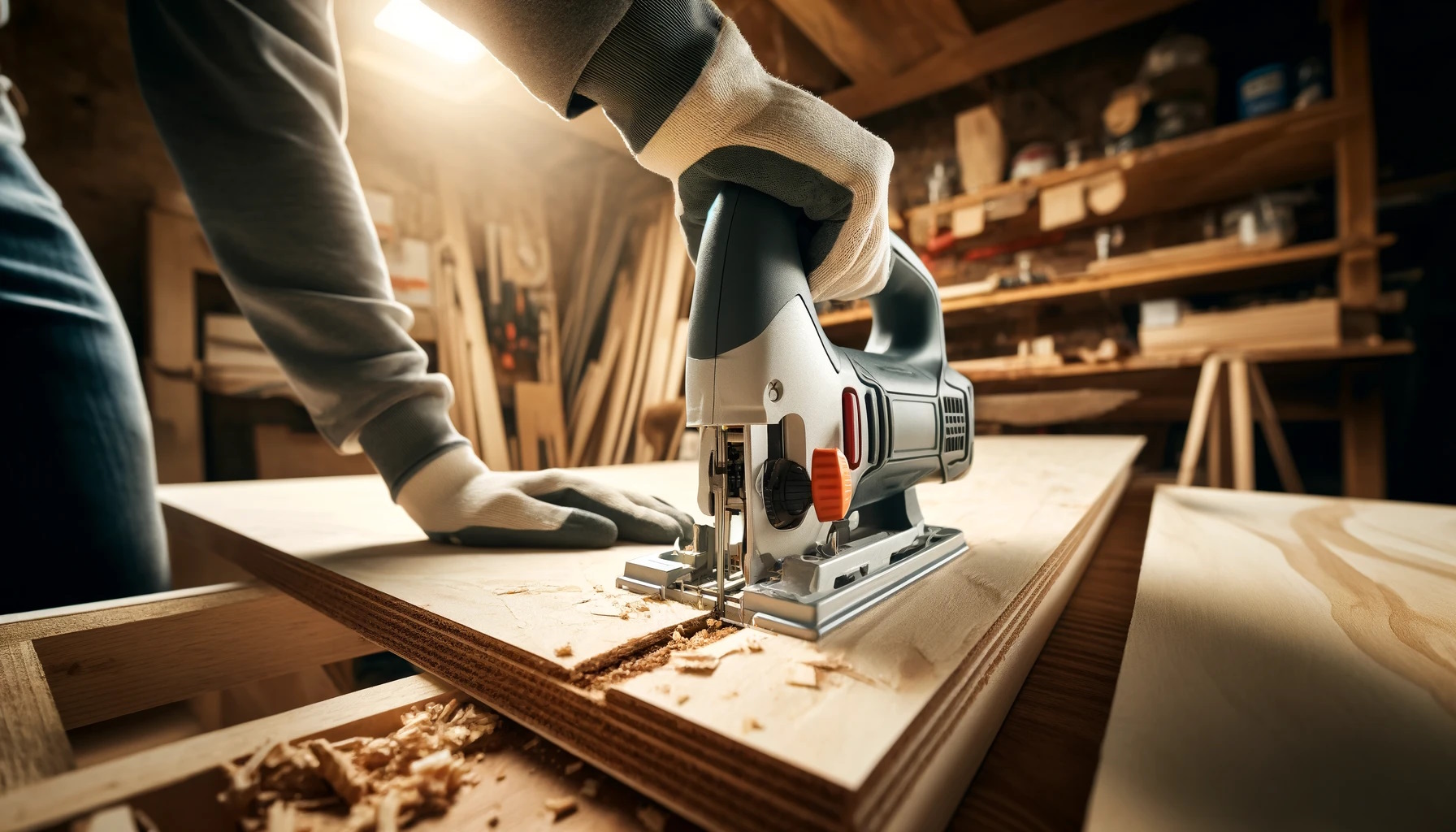 разрезание фанеры