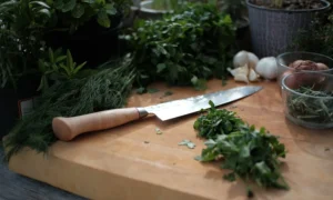 Нож на столе