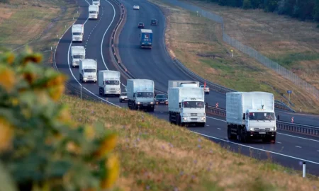 колонна из фур