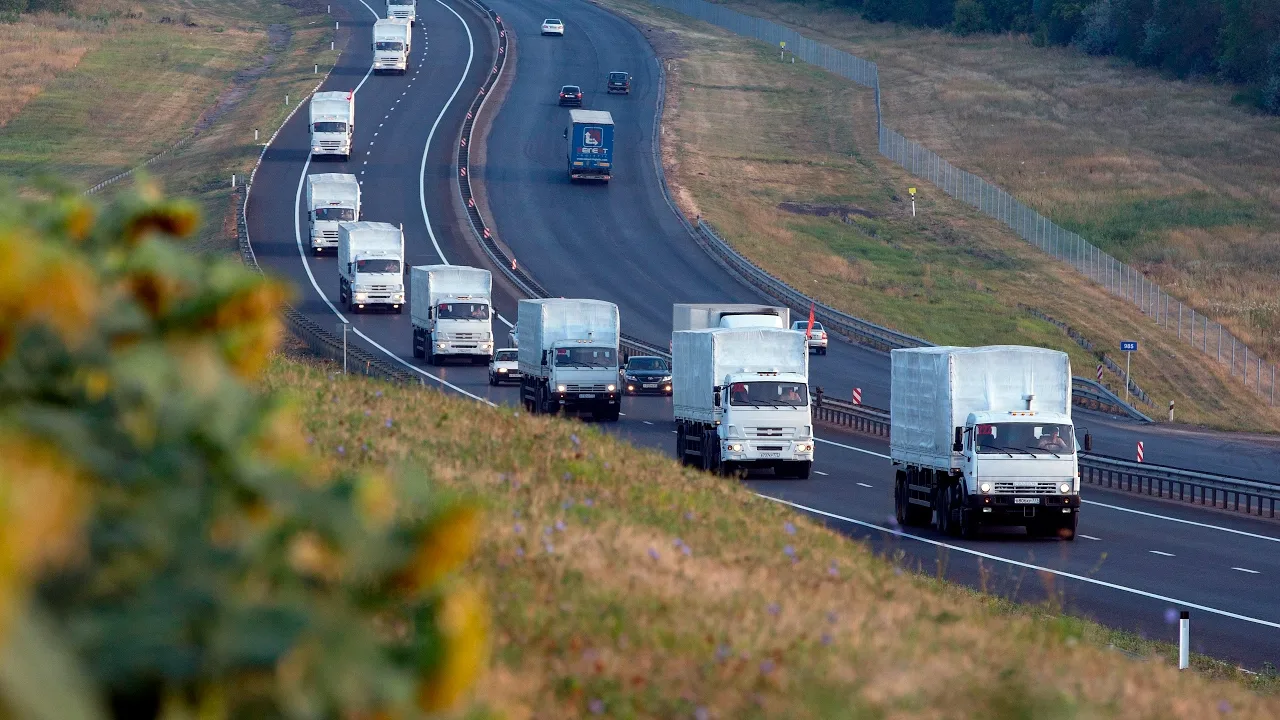 колонна из фур