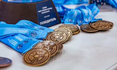 Медали на столе