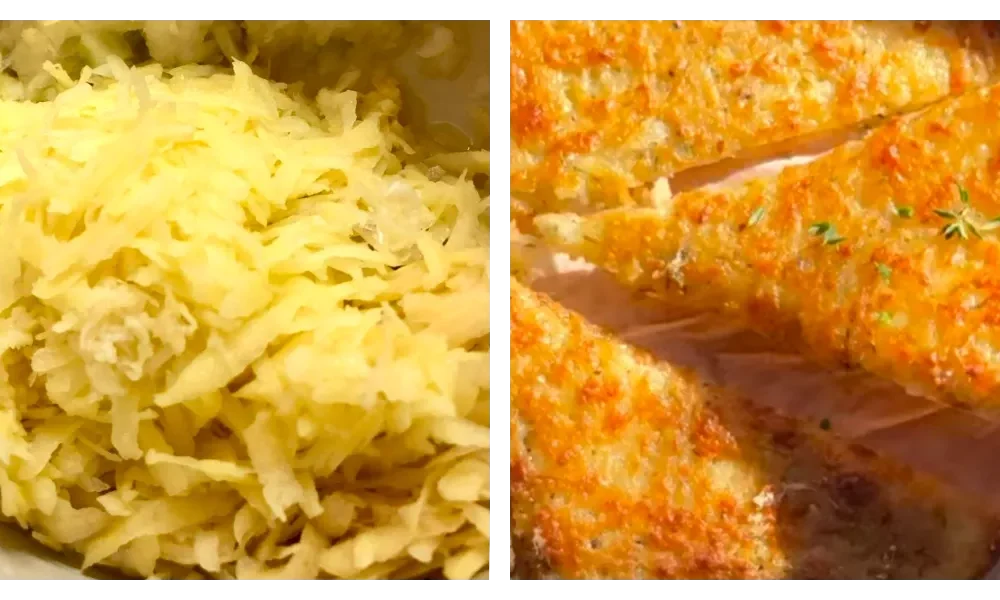 Блюдо из сыра и картофеля