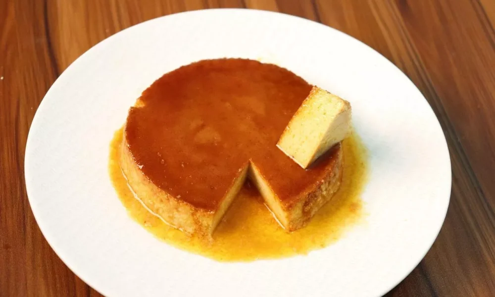 Десерт из творога и карамели