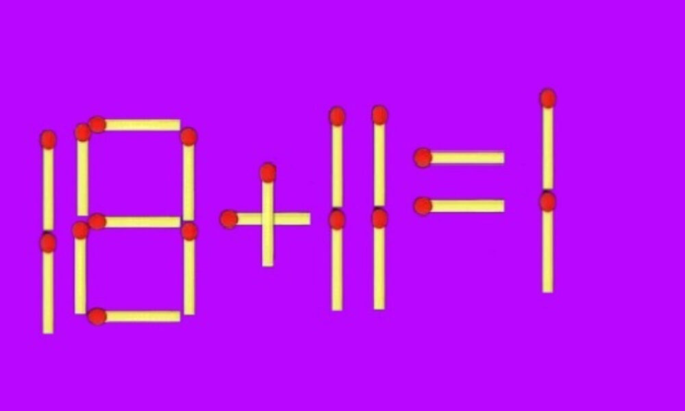 Математический пример из спичек