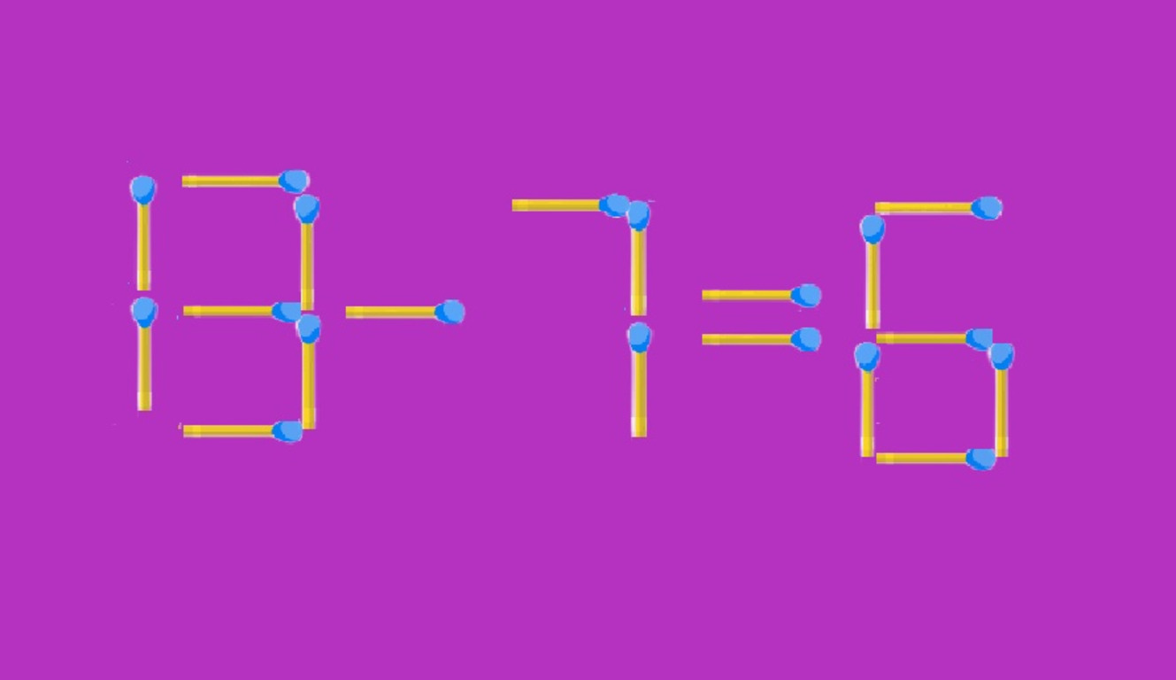 Математический пример из спичек