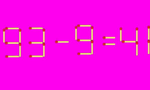 Математическая задача со спичками