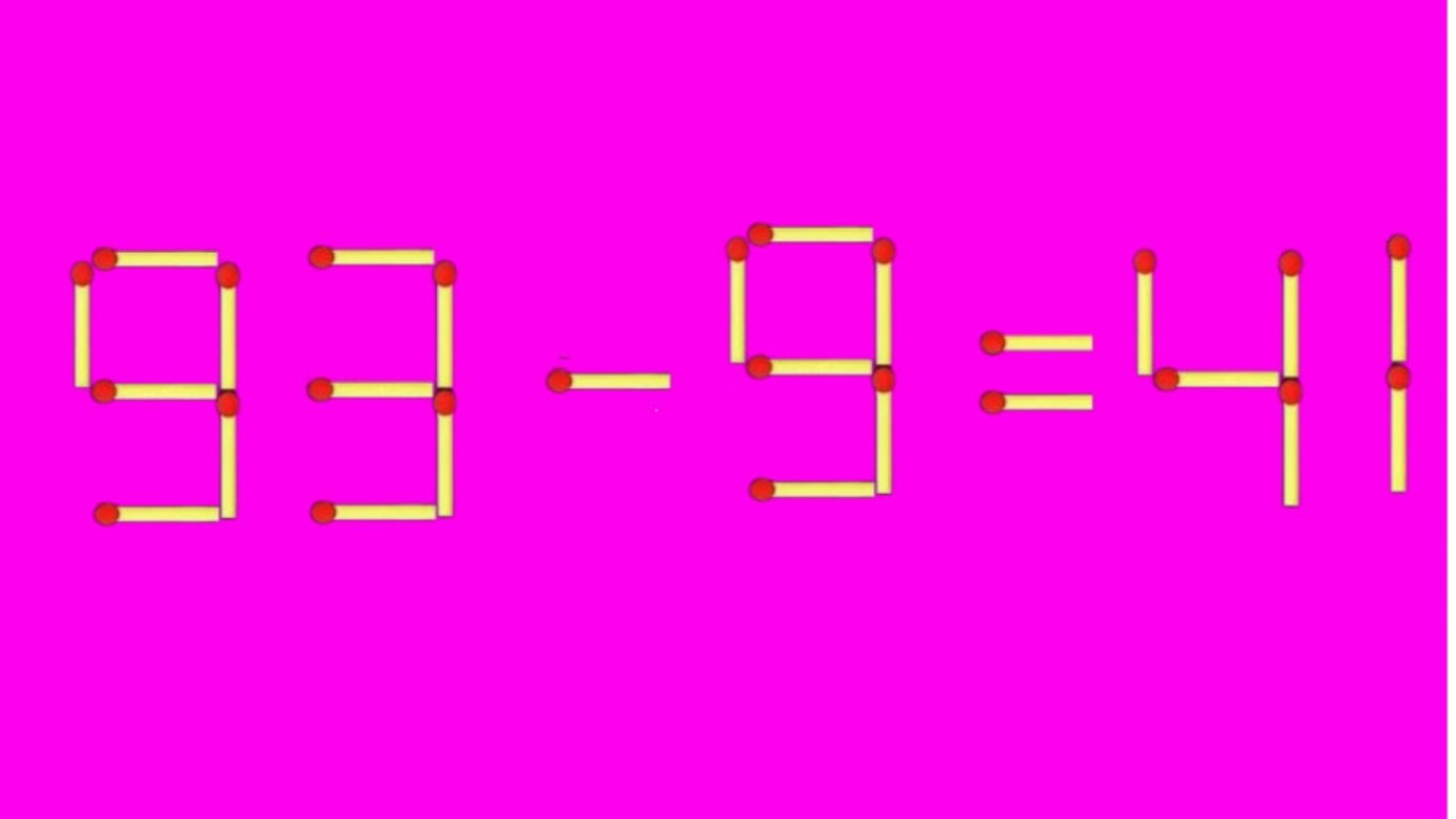 Математическая задача со спичками