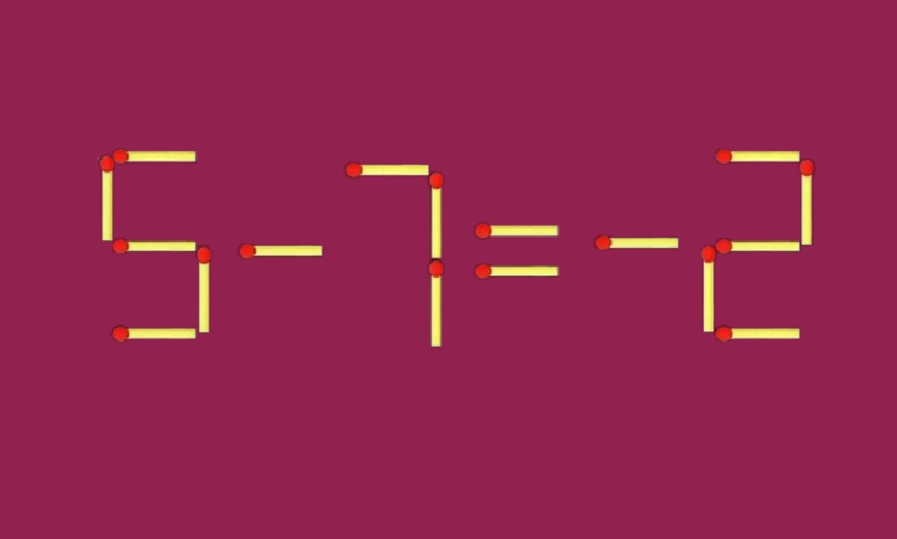 Математический пример из спичек