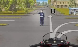 Регулировщик на дороге