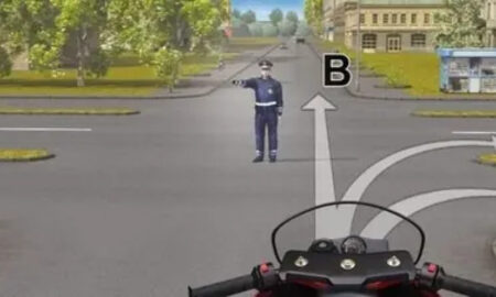 Регулировщик на дороге