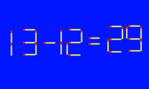 Математический пример из спичек