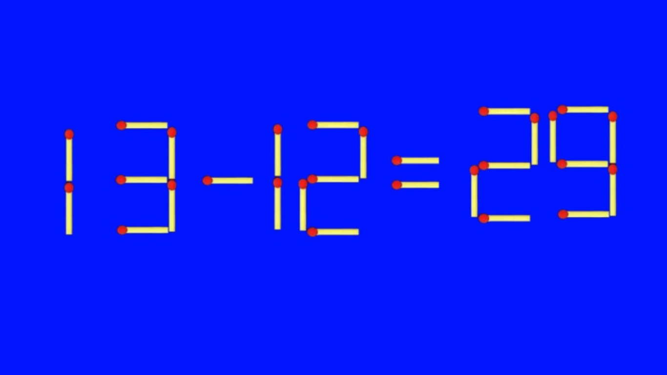 Математический пример из спичек