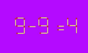 Математический пример из спичек