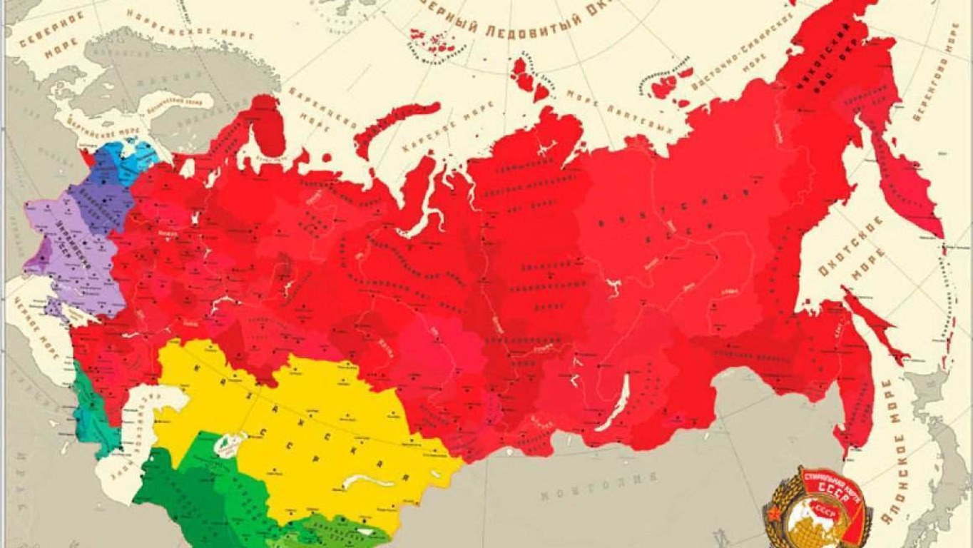 Карта Советского Союза