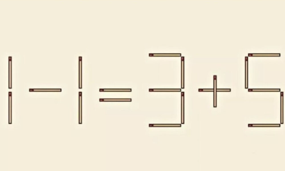 Математический пример из спичек