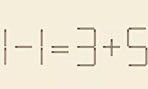 Математический пример из спичек