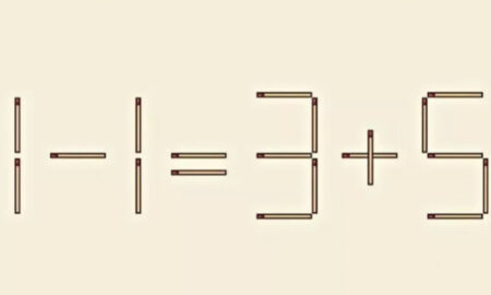 Математический пример из спичек